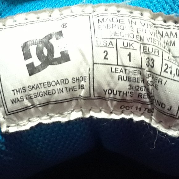 DC Youth Rebound J Skate Shoes - Picture 8 of 8